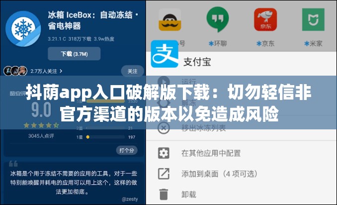抖荫app入口破解版下载：切勿轻信非官方渠道的版本以免造成风险
