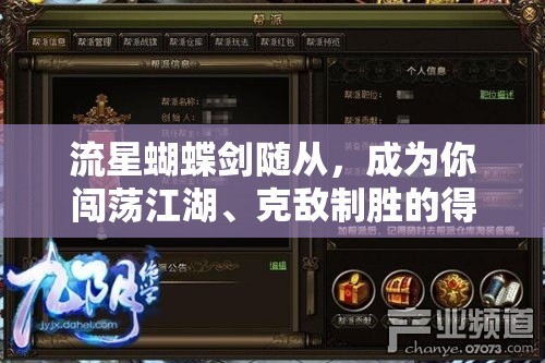 流星蝴蝶剑随从，成为你闯荡江湖、克敌制胜的得力助手