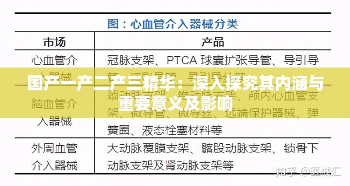 国产一产二产三精华：深入探究其内涵与重要意义及影响