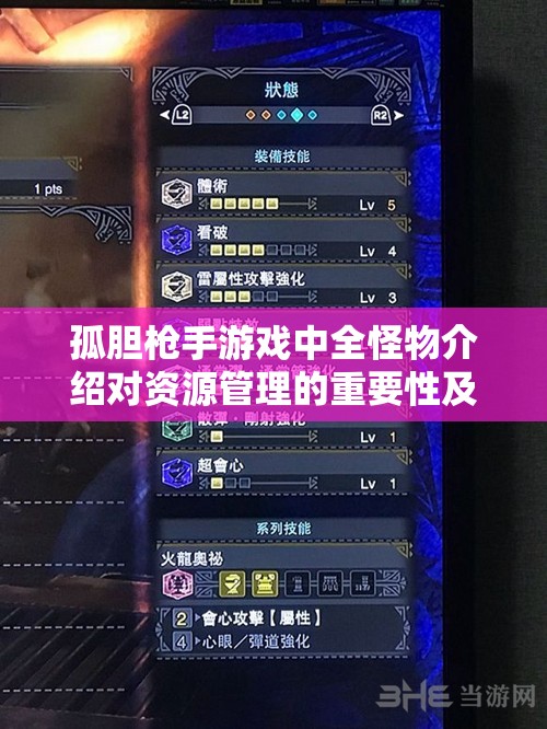 孤胆枪手游戏中全怪物介绍对资源管理的重要性及高效策略解析