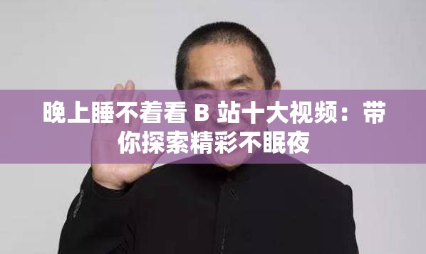 晚上睡不着看 B 站十大视频：带你探索精彩不眠夜