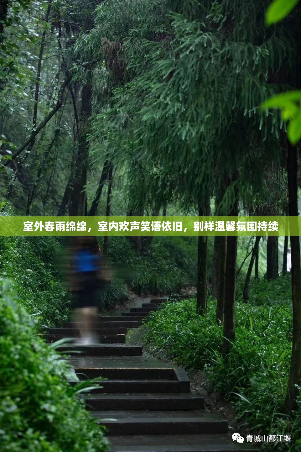 室外春雨绵绵，室内欢声笑语依旧，别样温馨氛围持续