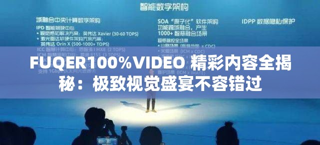FUQER100%VIDEO 精彩内容全揭秘：极致视觉盛宴不容错过