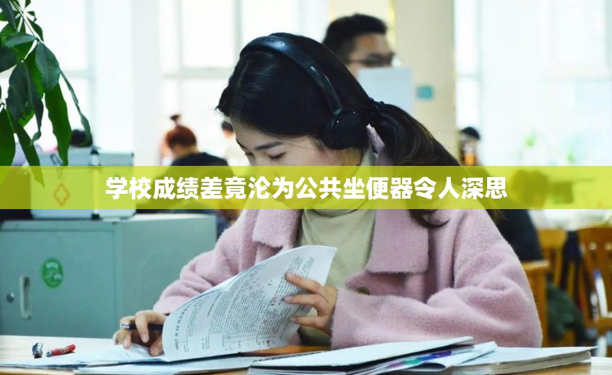 学校成绩差竟沦为公共坐便器令人深思