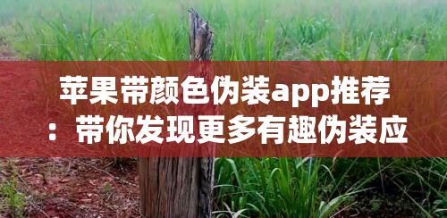 苹果带颜色伪装app推荐：带你发现更多有趣伪装应用