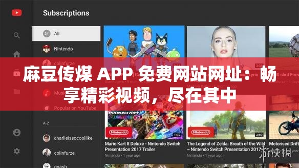 麻豆传煤 APP 免费网站网址：畅享精彩视频，尽在其中
