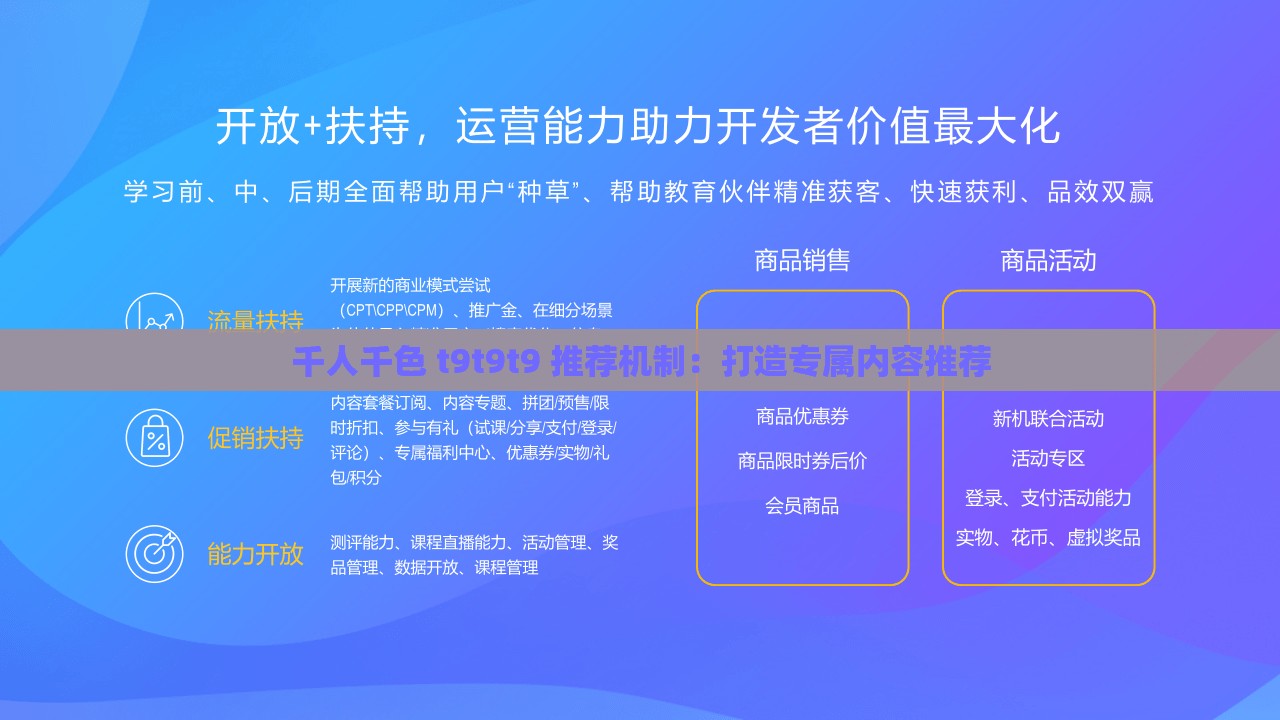 千人千色 t9t9t9 推荐机制：打造专属内容推荐