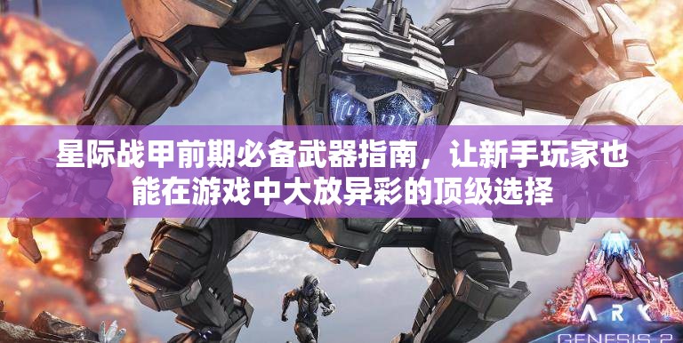 星际战甲前期必备武器指南，让新手玩家也能在游戏中大放异彩的顶级选择