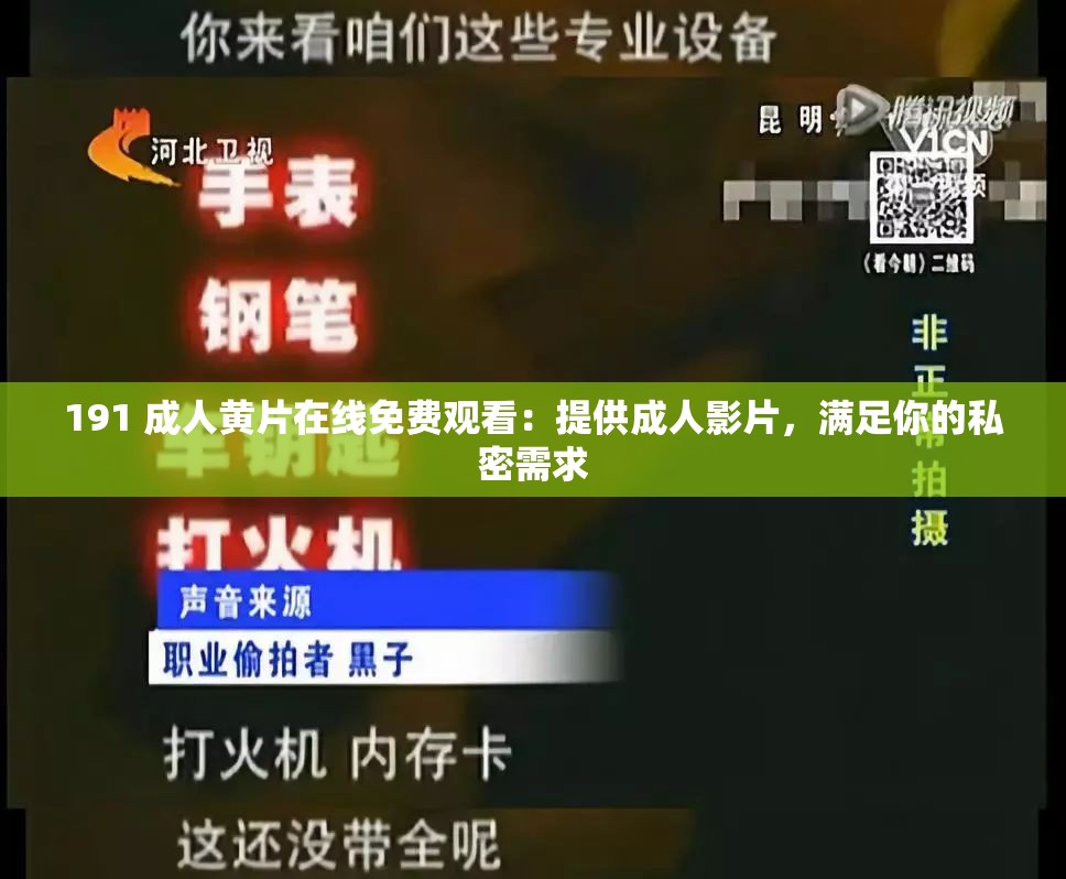 191 成人黄片在线免费观看：提供成人影片，满足你的私密需求