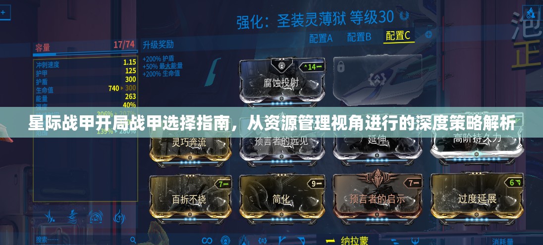 星际战甲开局战甲选择指南，从资源管理视角进行的深度策略解析
