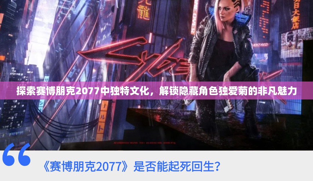 探索赛博朋克2077中独特文化，解锁隐藏角色独爱菊的非凡魅力