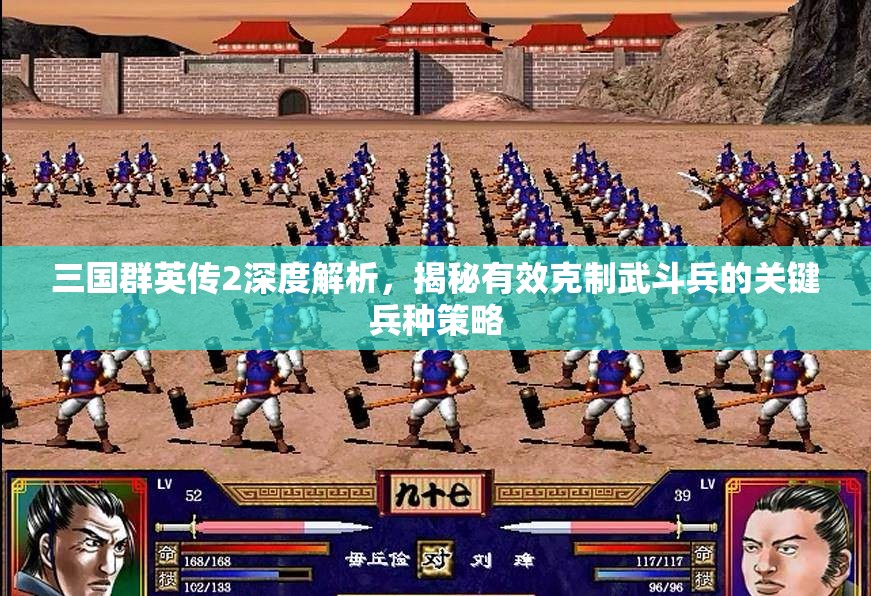 三国群英传2深度解析，揭秘有效克制武斗兵的关键兵种策略