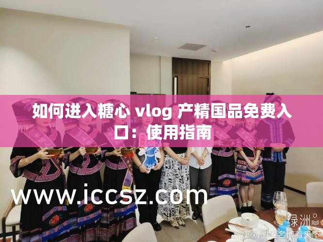 如何进入糖心 vlog 产精国品免费入口：使用指南