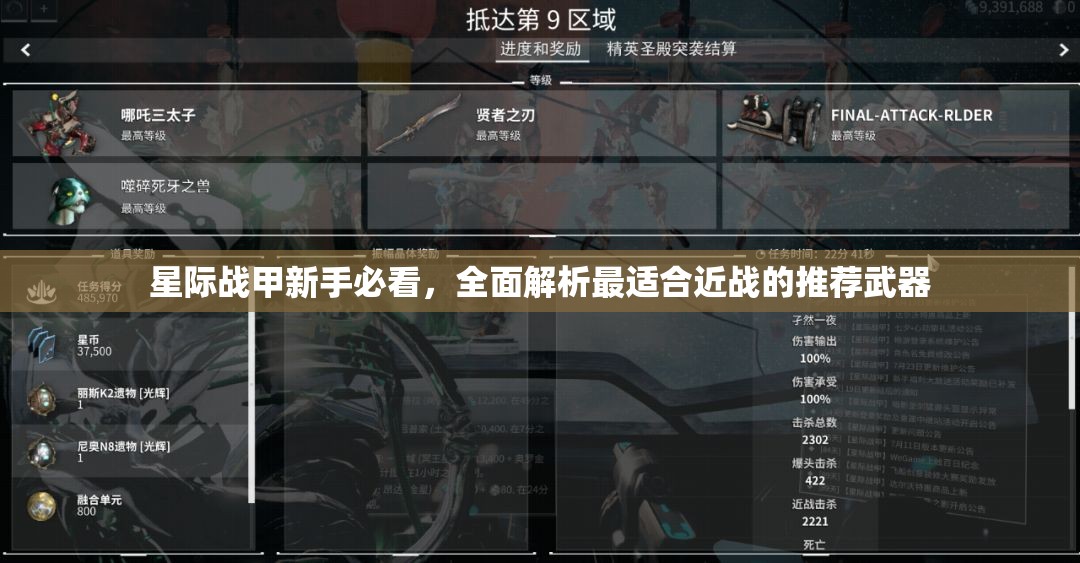 星际战甲新手必看，全面解析最适合近战的推荐武器