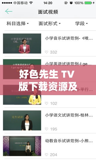 好色先生 TV 版下载资源及相关精彩内容介绍