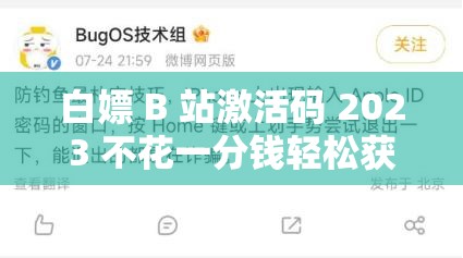 白嫖 B 站激活码 2023 不花一分钱轻松获取的方法