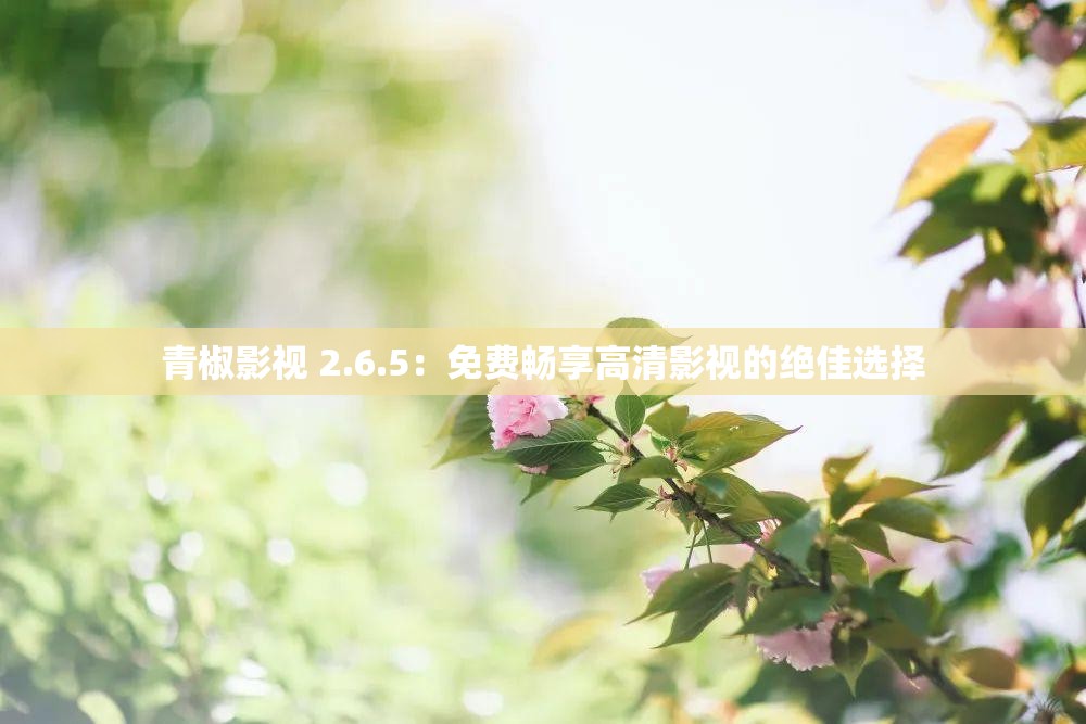 青椒影视 2.6.5：免费畅享高清影视的绝佳选择