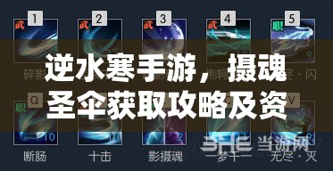 逆水寒手游，摄魂圣伞获取攻略及资源管理高效利用以最大化其价值