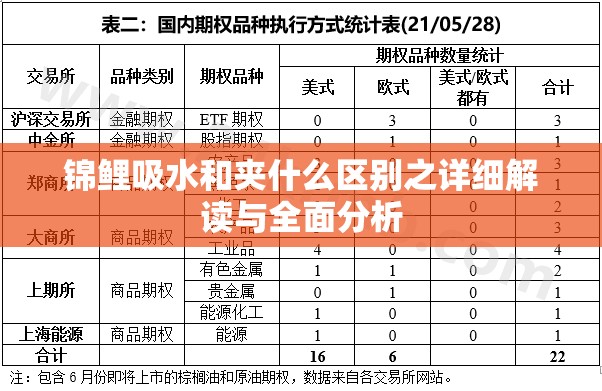 锦鲤吸水和夹什么区别之详细解读与全面分析