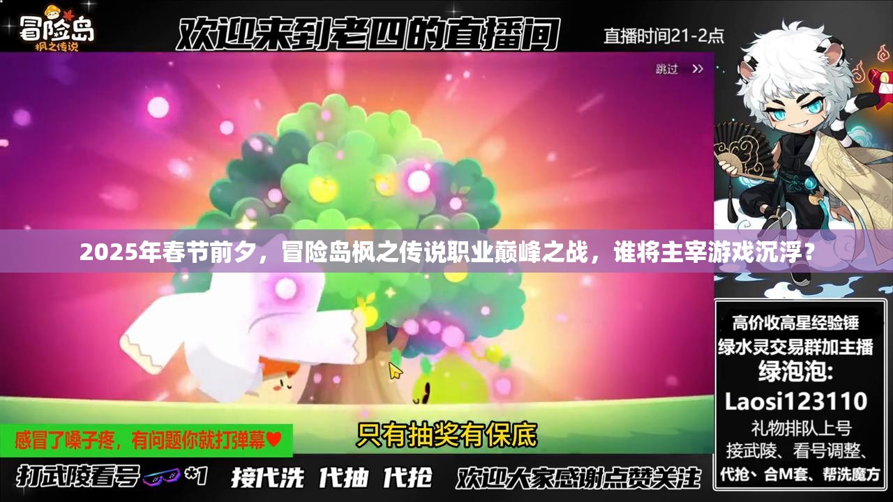 2025年春节前夕，冒险岛枫之传说职业巅峰之战，谁将主宰游戏沉浮？