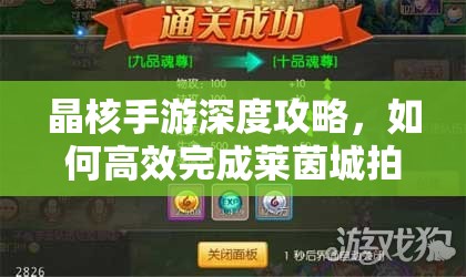 晶核手游深度攻略，如何高效完成莱茵城拍照任务并实现价值最大化