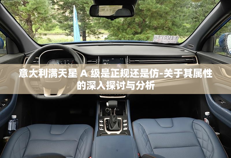 意大利满天星 A 级是正规还是仿-关于其属性的深入探讨与分析