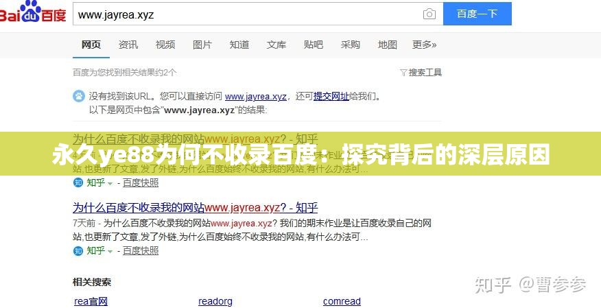 永久ye88为何不收录百度：探究背后的深层原因