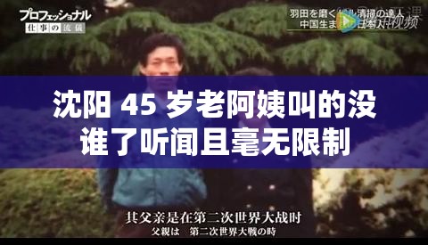 沈阳 45 岁老阿姨叫的没谁了听闻且毫无限制