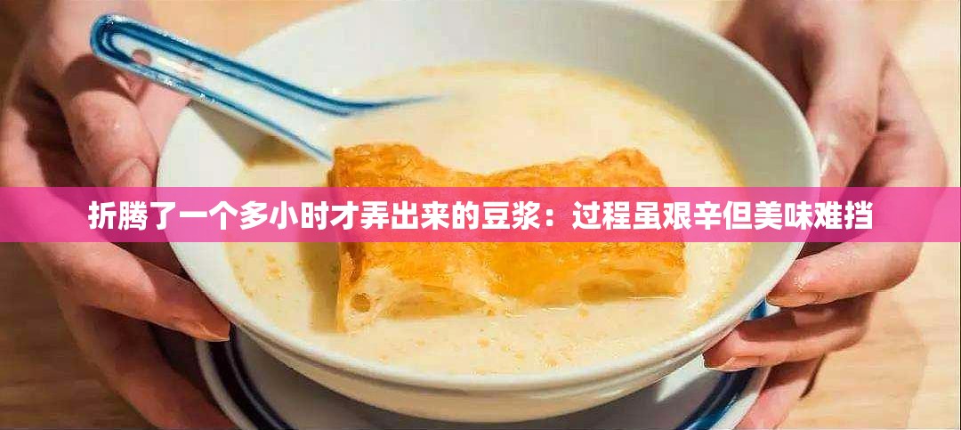 折腾了一个多小时才弄出来的豆浆：过程虽艰辛但美味难挡