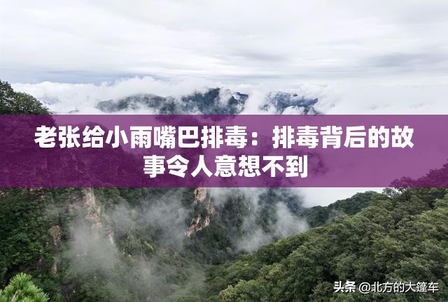 老张给小雨嘴巴排毒：排毒背后的故事令人意想不到