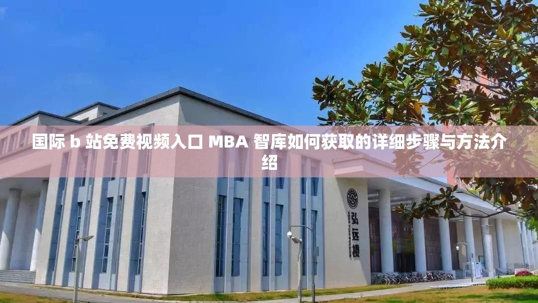 国际 b 站免费视频入口 MBA 智库如何获取的详细步骤与方法介绍