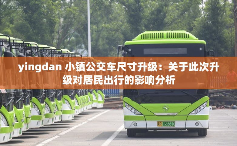 yingdan 小镇公交车尺寸升级：关于此次升级对居民出行的影响分析