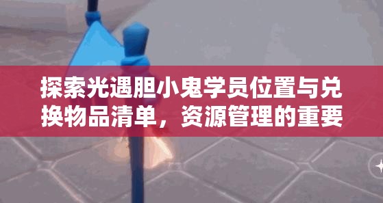 探索光遇胆小鬼学员位置与兑换物品清单，资源管理的重要性及实施高效策略指南