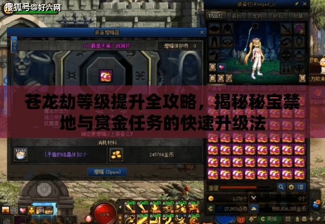 苍龙劫等级提升全攻略，揭秘秘宝禁地与赏金任务的快速升级法