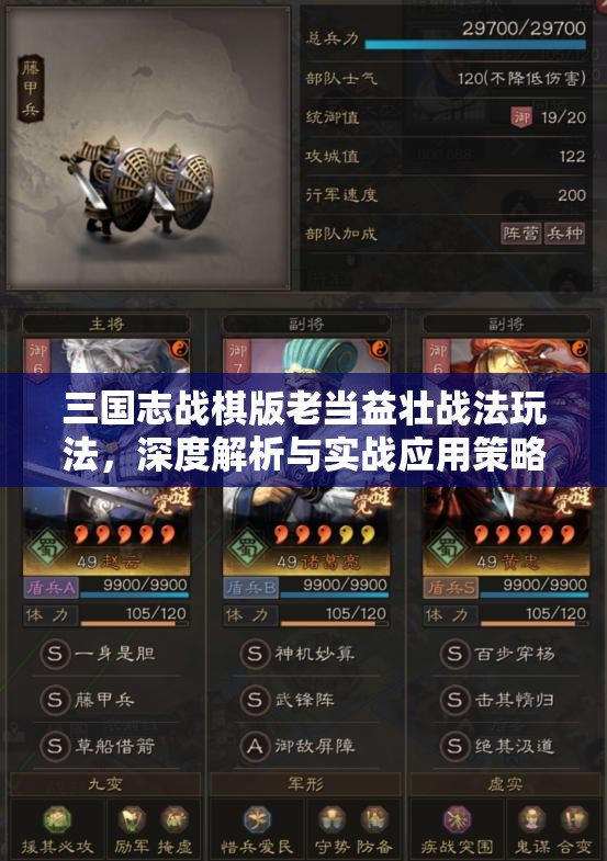 三国志战棋版老当益壮战法玩法，深度解析与实战应用策略