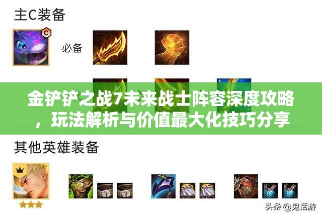 金铲铲之战7未来战士阵容深度攻略，玩法解析与价值最大化技巧分享
