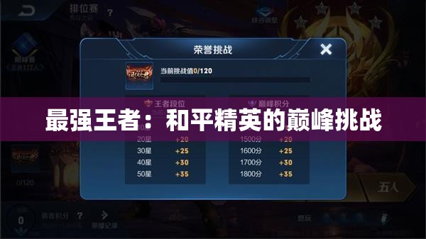 最强王者：和平精英的巅峰挑战