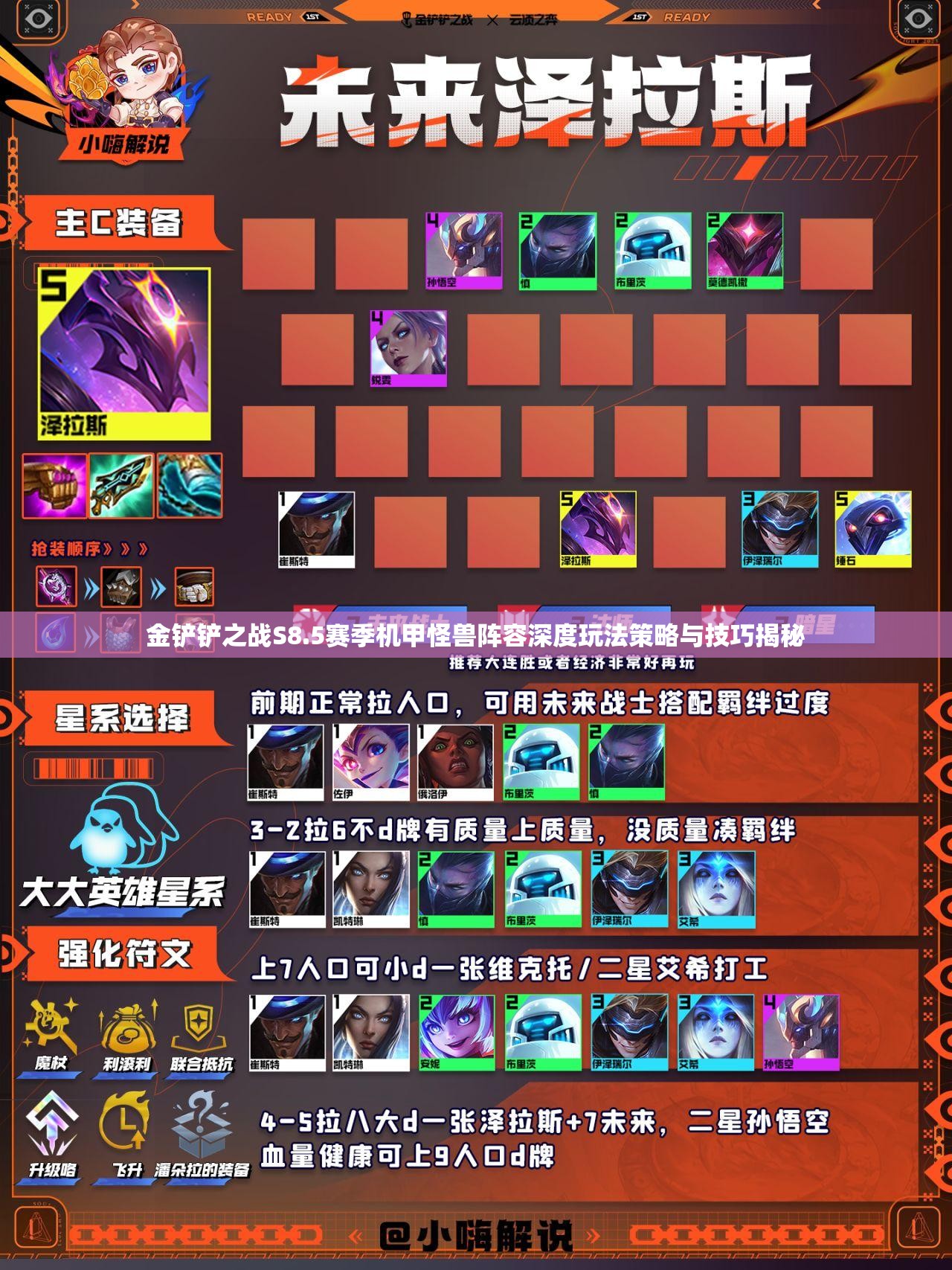 金铲铲之战S8.5赛季机甲怪兽阵容深度玩法策略与技巧揭秘