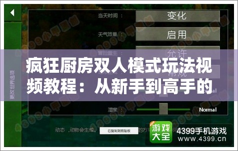 疯狂厨房双人模式玩法视频教程：从新手到高手的进阶之路