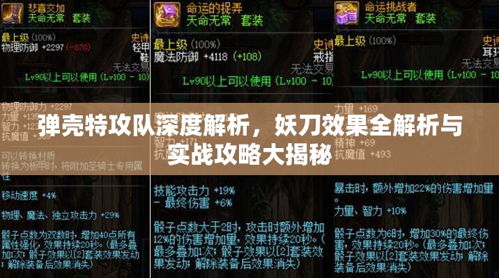 弹壳特攻队深度解析，妖刀效果全解析与实战攻略大揭秘
