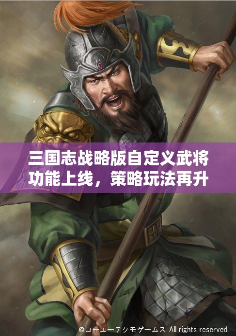 三国志战略版自定义武将功能上线，策略玩法再升级，解锁全新战斗境界