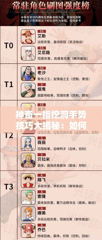 神奇一指挖洞手势技巧大揭秘：如何轻松用一指完成挖洞动作