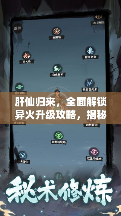 肝仙归来，全面解锁异火升级攻略，揭秘战力飙升的终极秘密