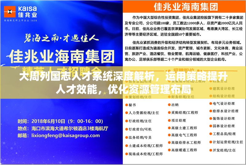 大周列国志人才系统深度解析，运用策略提升人才效能，优化资源管理布局