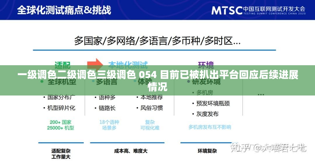 一级调色二级调色三级调色 054 目前已被扒出平台回应后续进展情况