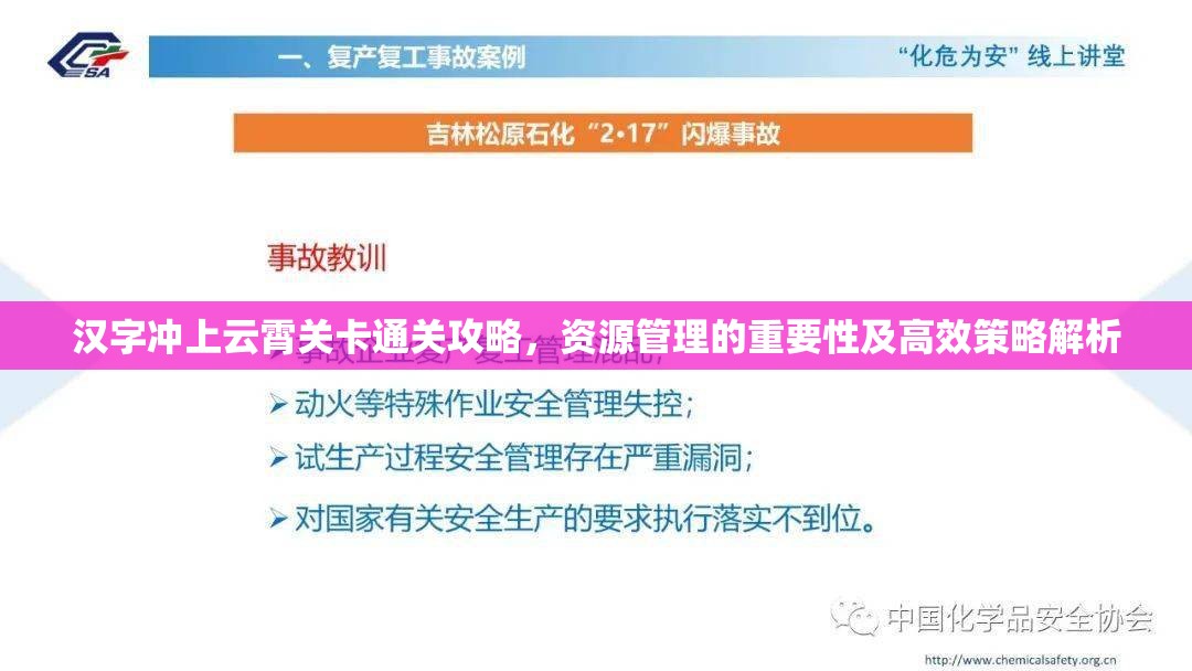 汉字冲上云霄关卡通关攻略，资源管理的重要性及高效策略解析