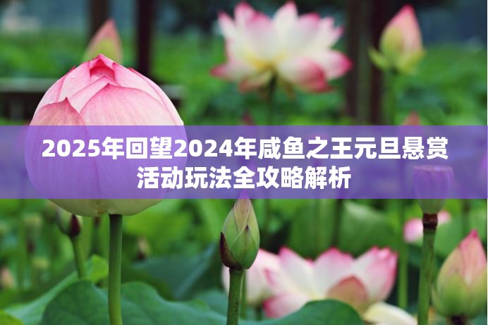 2025年回望2024年咸鱼之王元旦悬赏活动玩法全攻略解析