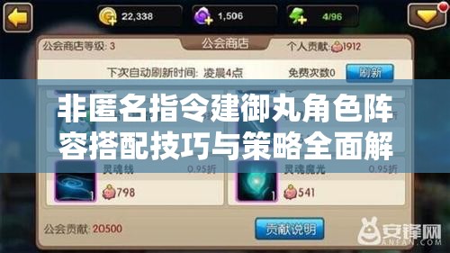 非匿名指令建御丸角色阵容搭配技巧与策略全面解析攻略