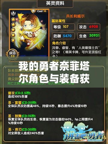 我的勇者奈菲塔尔角色与装备获取攻略，资源管理重要性及高效策略解析