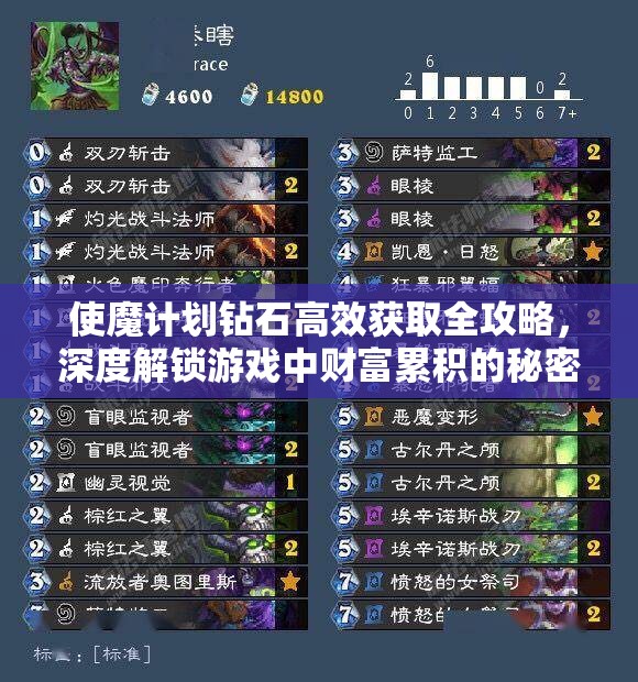 使魔计划钻石高效获取全攻略，深度解锁游戏中财富累积的秘密